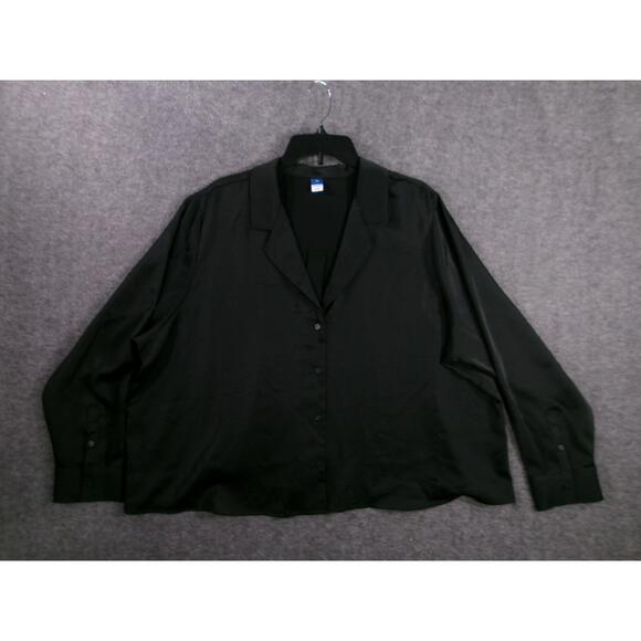 Old Navy Tops - Old Navy Top Women 2X Black Base Layer Capsule Minimalist Classic Versatile Day